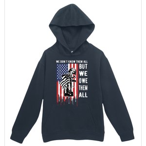 We Dont Know Them All But We Owe Them All Veterans Day Flag Great Gift Urban Pullover Hoodie