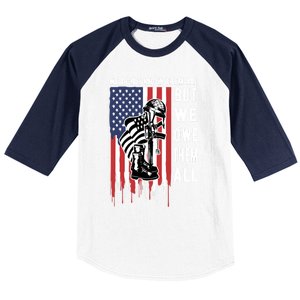 We Dont Know Them All But We Owe Them All Veterans Day Flag Great Gift Baseball Sleeve Shirt