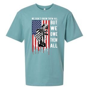 We Dont Know Them All But We Owe Them All Veterans Day Flag Great Gift Sueded Cloud Jersey T-Shirt