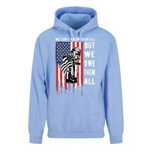 We Dont Know Them All But We Owe Them All Veterans Day Flag Great Gift Unisex Surf Hoodie