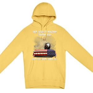 We Dont Know Them All But We Owe Them All Eagle Jesus Gift Premium Pullover Hoodie