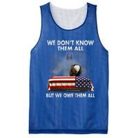 We Dont Know Them All But We Owe Them All Eagle Jesus Gift Mesh Reversible Basketball Jersey Tank