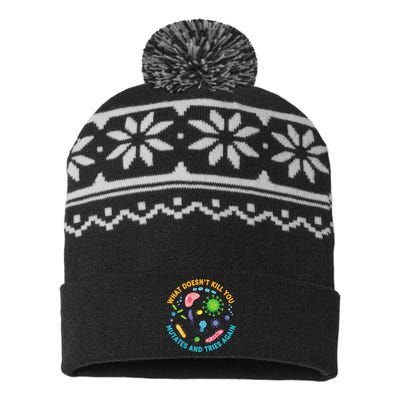 What DoesnT Kill You Mutates And Tries Again Funny Biology USA-Made Snowflake Beanie