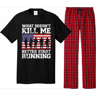 What Doesnt Kill Me Better Start Running Usa Veterans Day Meaningful Gift Pajama Set