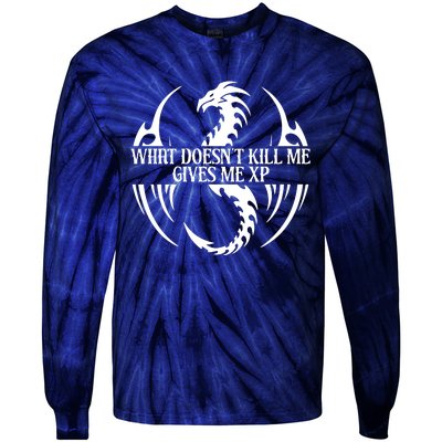 What DoesnT Kill Me Gives Me Xp Tie-Dye Long Sleeve Shirt