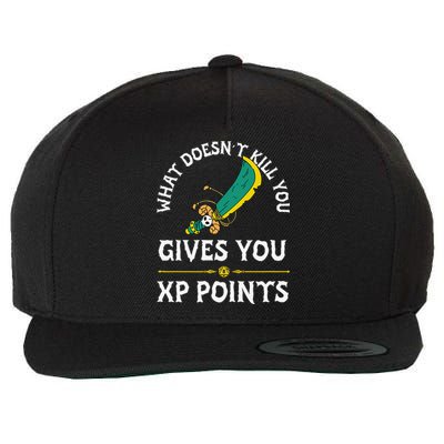 What DoesnT Kill You Gives You Xp Points Rpg Gamer Wool Snapback Cap