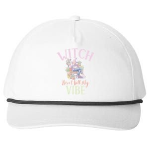 Witch Dont Kill My Vibe Funny Witch Cute Gift Snapback Five-Panel Rope Hat