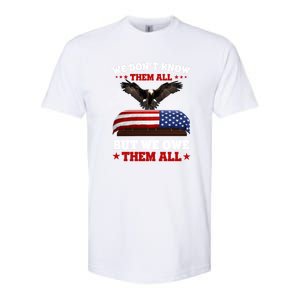 We Dont Know Them All But We Owe Them All Usa Flag Veteran Meaningful Gift Softstyle CVC T-Shirt