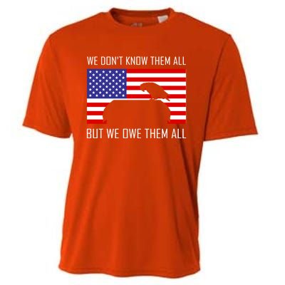 We Dont Know Them All But Owe Them Memorial Day Usa Flag Gift Cooling Performance Crew T-Shirt