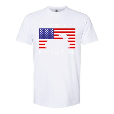 We Dont Know Them All But Owe Them Memorial Day Usa Flag Gift Softstyle® CVC T-Shirt