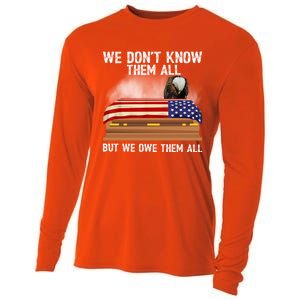 We Dont Know Them All But We Owe Them All 4th Of July Eagle Cool Gift Cooling Performance Long Sleeve Crew