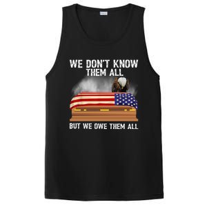 We Dont Know Them All But We Owe Them All 4th Of July Eagle Cool Gift PosiCharge Competitor Tank