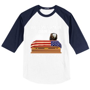 We Dont Know Them All But We Owe Them All 4th Of July Eagle Cool Gift Baseball Sleeve Shirt