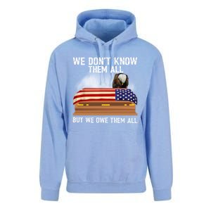 We Dont Know Them All But We Owe Them All 4th Of July Eagle Cool Gift Unisex Surf Hoodie