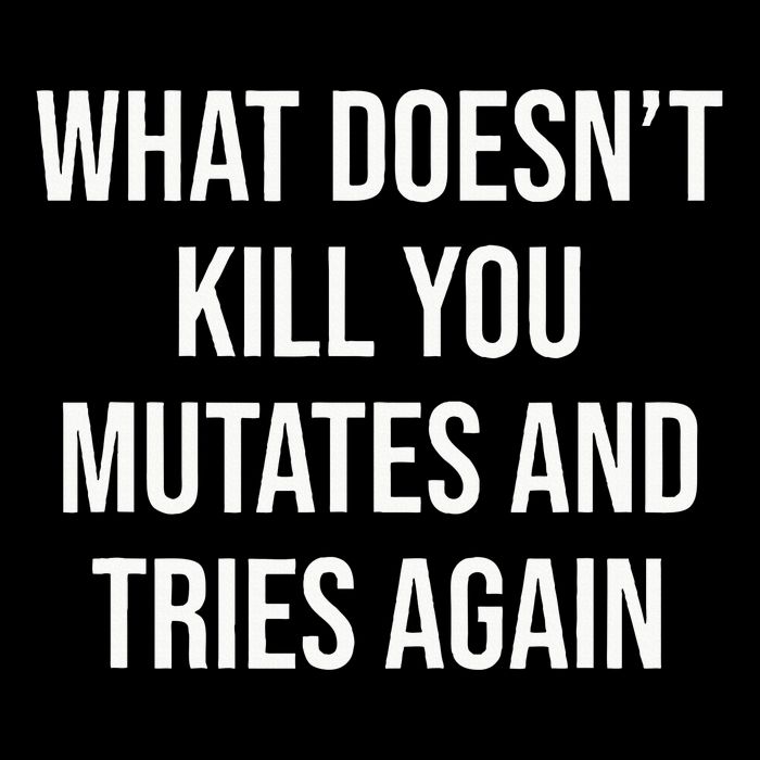 What DoesnT Kill You Mutates And Tries Again Drawstring Bag