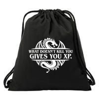 What Doesnt Kill You Give You Xp Tabletop Rpg Gaming Drawstring Bag