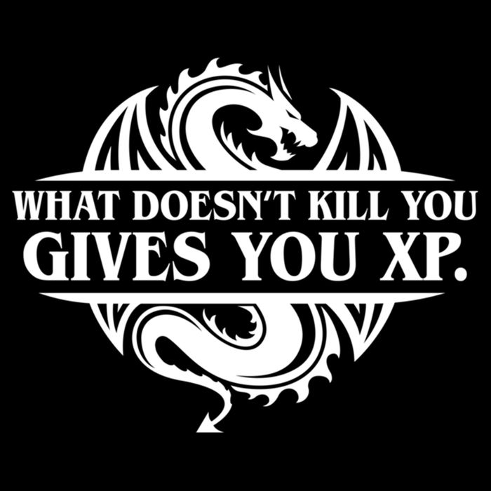 What Doesnt Kill You Give You Xp Tabletop Rpg Gaming Drawstring Bag