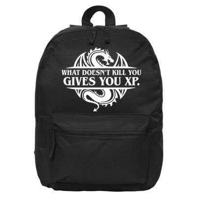 What Doesnt Kill You Give You Xp Tabletop Rpg Gaming 16 in Basic Backpack