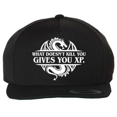 What Doesnt Kill You Give You Xp Tabletop Rpg Gaming Wool Snapback Cap