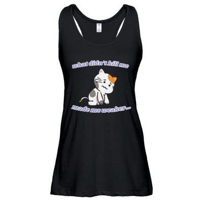 What Didnt Kill Me Made Me Weaker Ladies Essential Flowy Tank