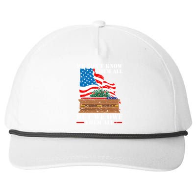 We Dont Know Them All But We Owe Them All Veteran Day Gift Snapback Five-Panel Rope Hat