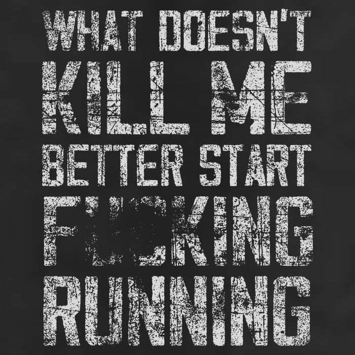 What Doesn't Kill Me Better Start F Running funny distressed 11oz C Handle Ceramic Mug