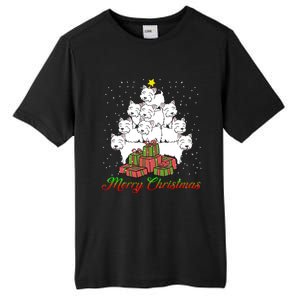 Westie Dog Lover Matching Santa Westie Christmas Tree Meaningful Gift Tall Fusion ChromaSoft Performance T-Shirt