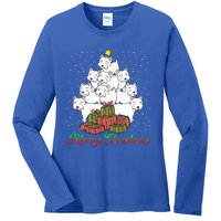 Westie Dog Lover Matching Santa Westie Christmas Tree Meaningful Gift Ladies Long Sleeve Shirt