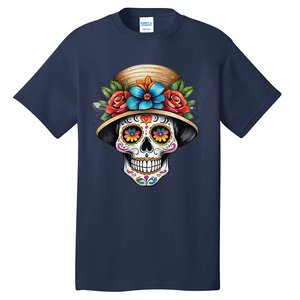 Women De Los Muertos La Catrina Sugar Skull Women Day Of The Dead Tall T-Shirt