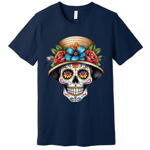 Women De Los Muertos La Catrina Sugar Skull Women Day Of The Dead Premium T-Shirt