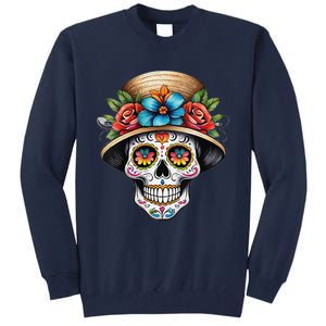 Women De Los Muertos La Catrina Sugar Skull Women Day Of The Dead Tall Sweatshirt