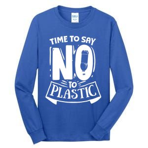 World Day Less Plastic More Sea Cute Gift Tall Long Sleeve T-Shirt