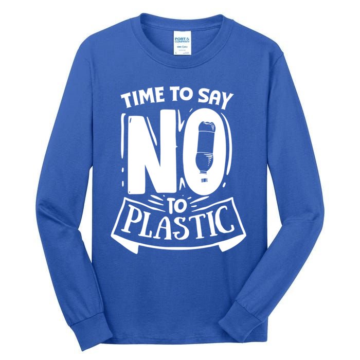 World Day Less Plastic More Sea Cute Gift Tall Long Sleeve T-Shirt