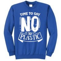 World Day Less Plastic More Sea Cute Gift Tall Sweatshirt