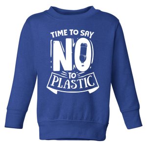 World Day Less Plastic More Sea Cute Gift Toddler Sweatshirt