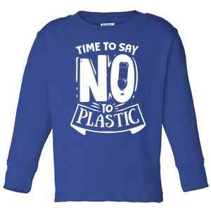 World Day Less Plastic More Sea Cute Gift Toddler Long Sleeve Shirt