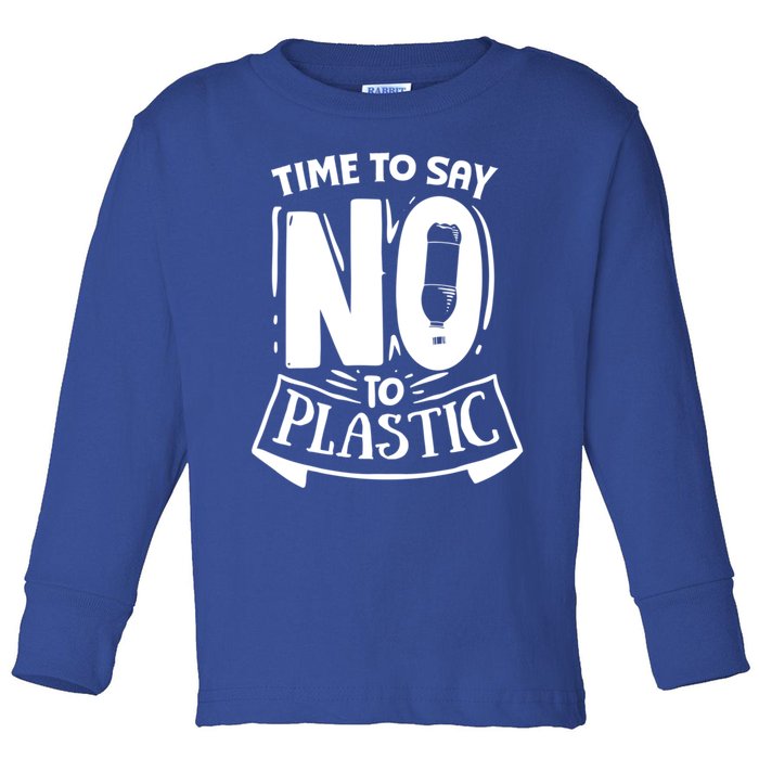 World Day Less Plastic More Sea Cute Gift Toddler Long Sleeve Shirt