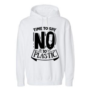 World Day Less Plastic More Sea Cute Gift Garment-Dyed Fleece Hoodie