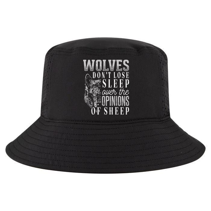 Wolves Don't Lose Sleep Over The Opinions Of Sheep Grunge Cool Comfort Performance Bucket Hat