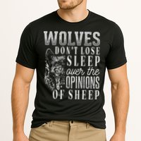 Wolves Don't Lose Sleep Over The Opinions Of Sheep Grunge Cooling Performance Crew T-Shirt