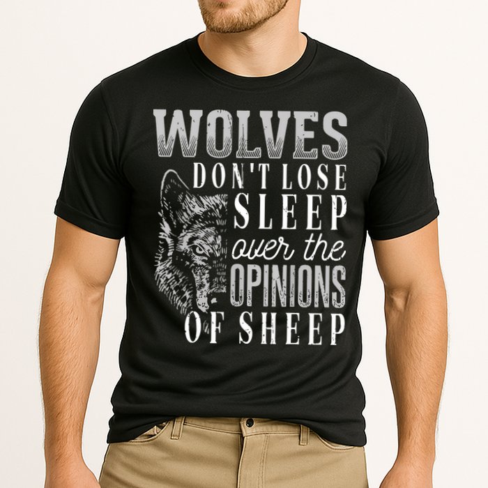 Wolves Don't Lose Sleep Over The Opinions Of Sheep Grunge Cooling Performance Crew T-Shirt