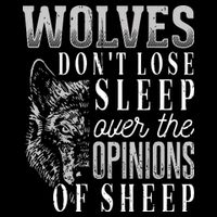 Wolves Don't Lose Sleep Over The Opinions Of Sheep Grunge Cooling Performance Crew T-Shirt