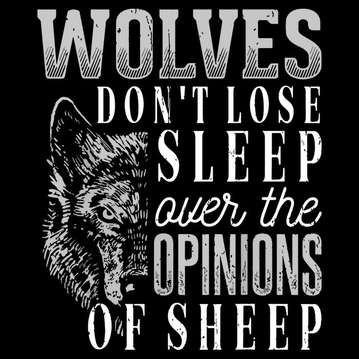 Wolves Don't Lose Sleep Over The Opinions Of Sheep Grunge Cooling Performance Crew T-Shirt