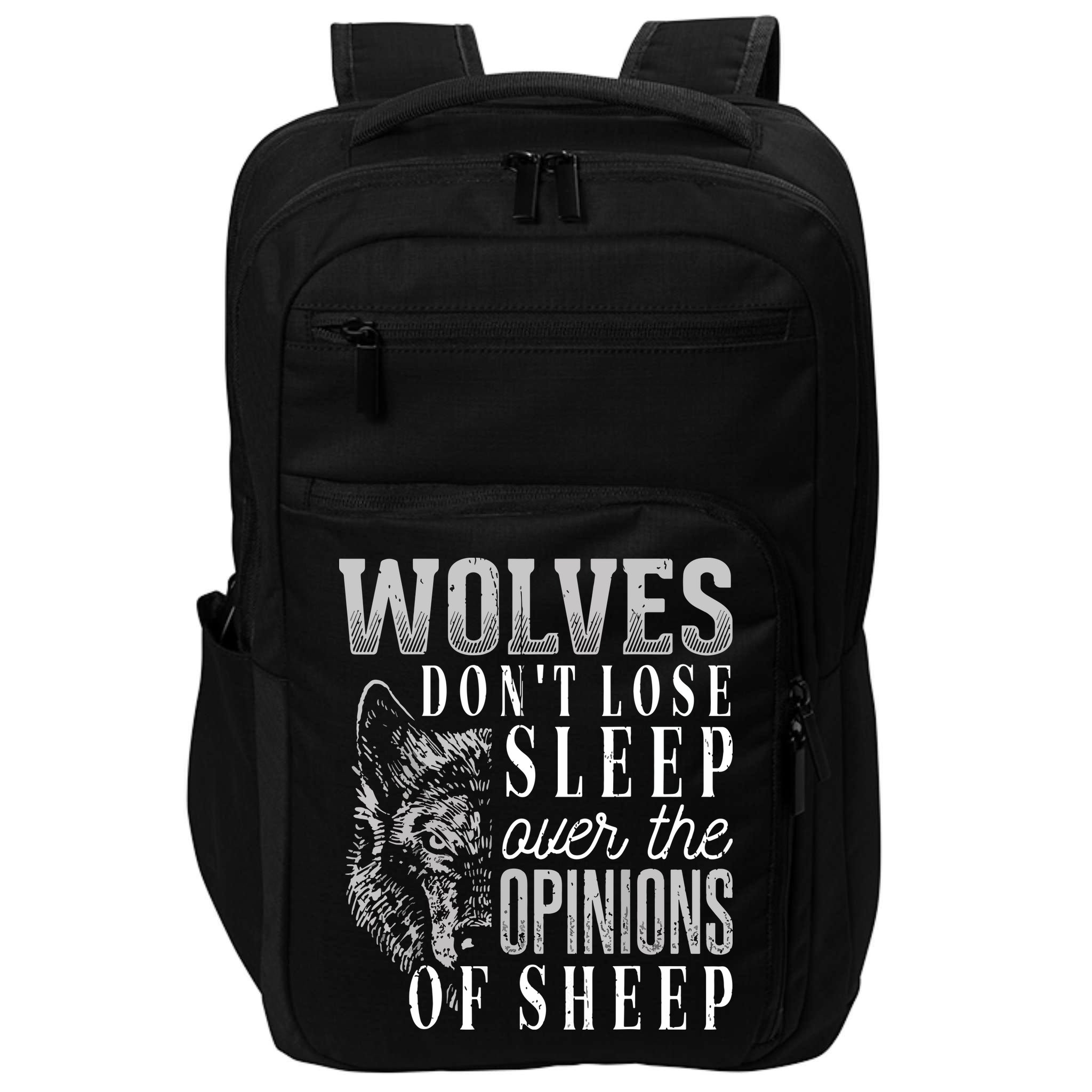 Wolves Don't Lose Sleep Over The Opinions Of Sheep Grunge Impact Tech Backpack