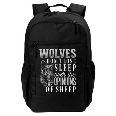 Wolves Don't Lose Sleep Over The Opinions Of Sheep Grunge Backpack