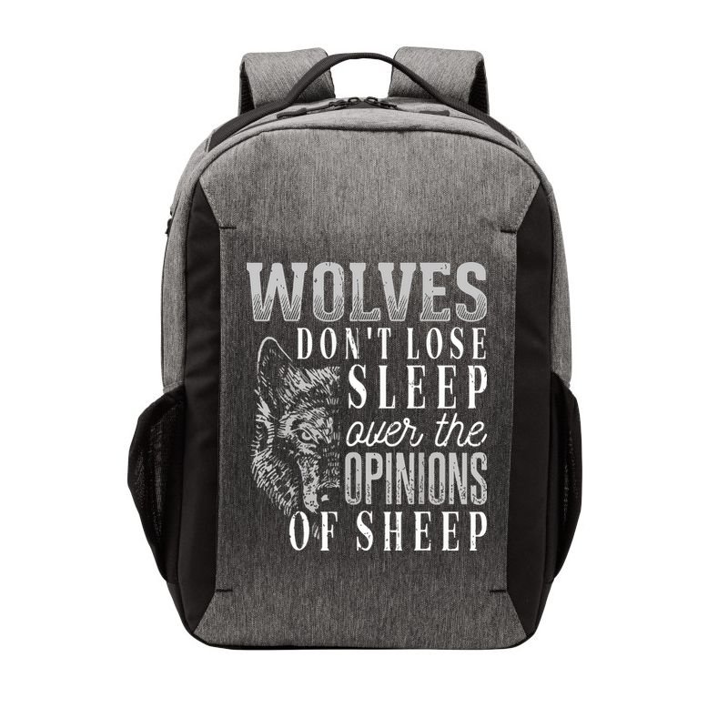 Wolves Don't Lose Sleep Over The Opinions Of Sheep Grunge Vector Backpack
