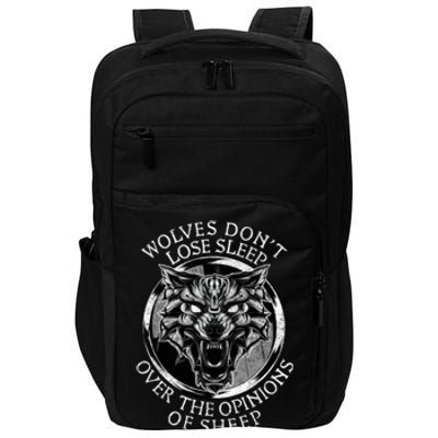 Wolves Don't Lose Sleep Over The Opinions Of Sheep Impact Tech Backpack