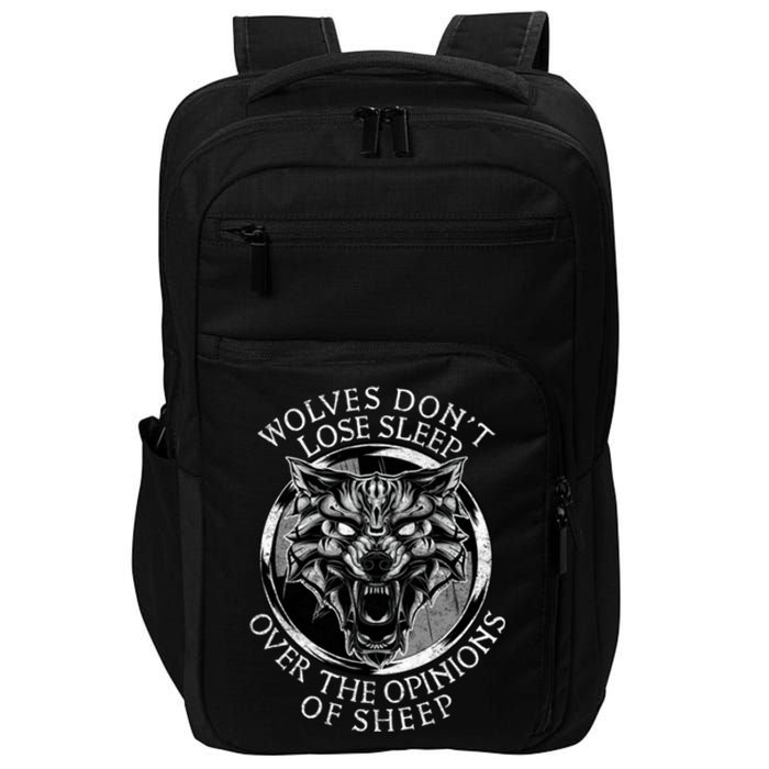 Wolves Don't Lose Sleep Over The Opinions Of Sheep Impact Tech Backpack