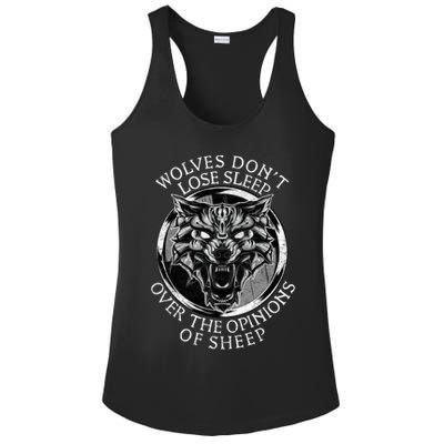 Wolves Don't Lose Sleep Over The Opinions Of Sheep Ladies PosiCharge Competitor Racerback Tank