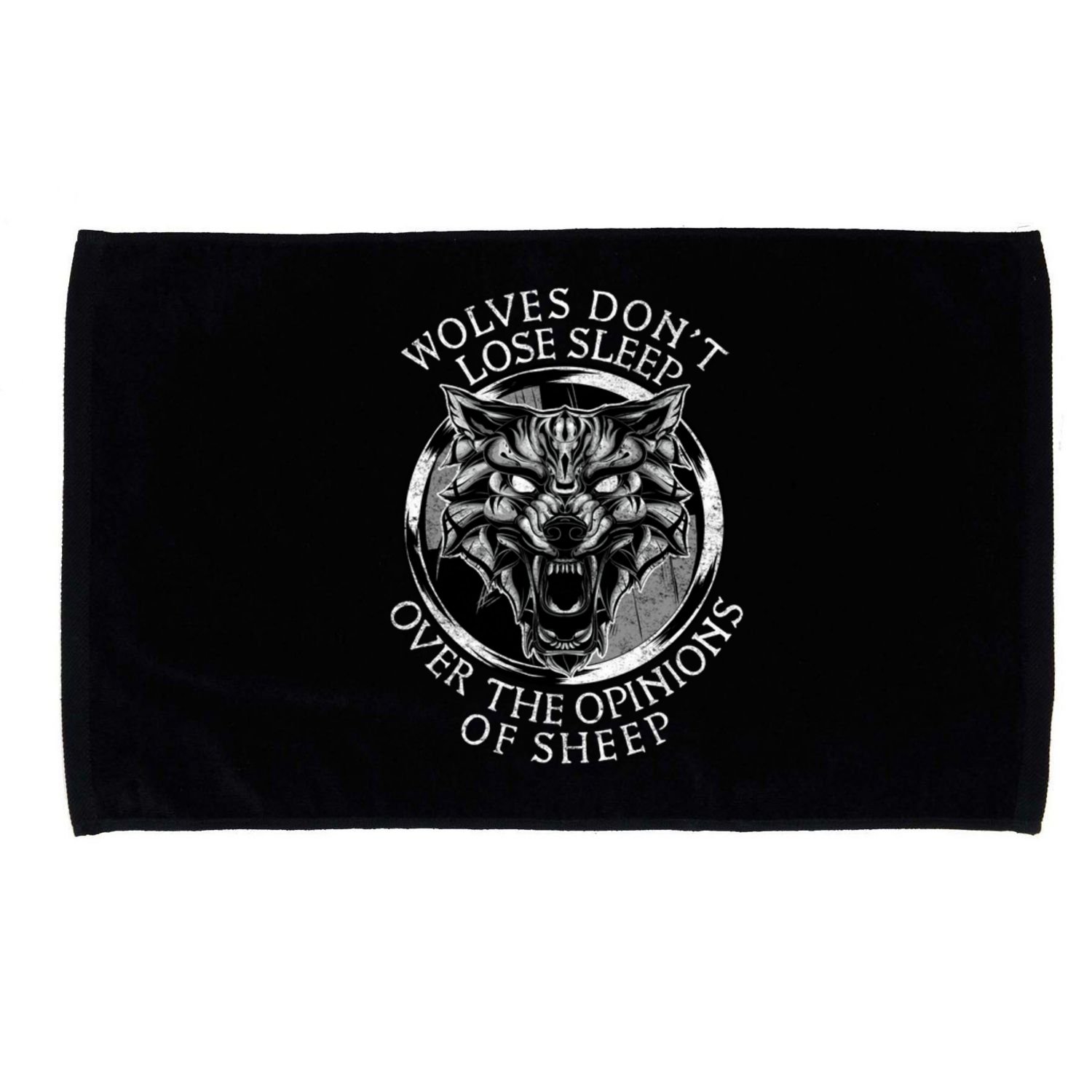 Wolves Don't Lose Sleep Over The Opinions Of Sheep Microfiber Hand Towel